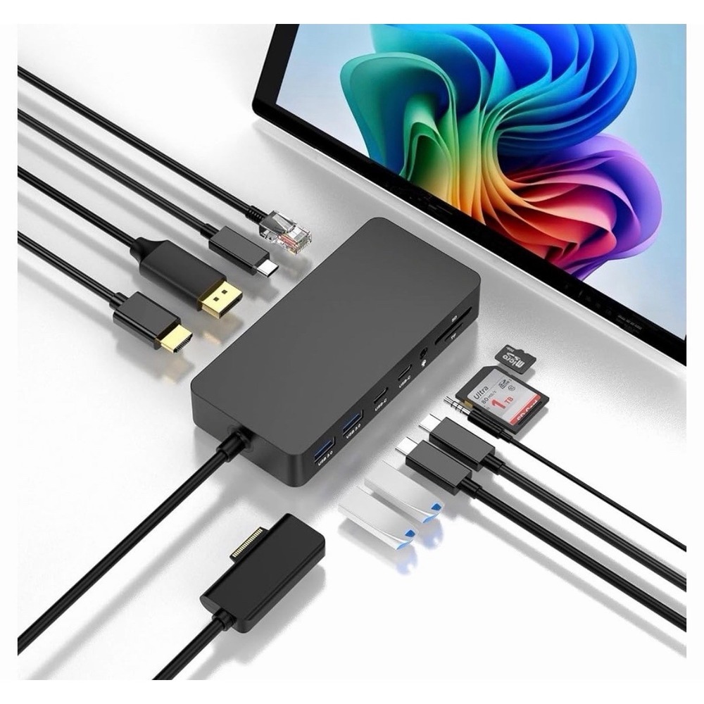 New Surface Thunderbolt 4 Dock Triple Displays 4K@60Hz HDMI+USB C+DP Compatible